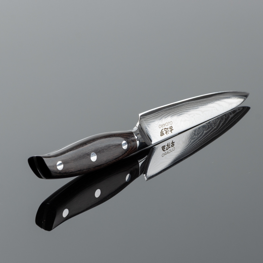 Gudaro - SHIRO 5 67-layer Damascus steel all-purpose kitchen knife, length 12.5 cm