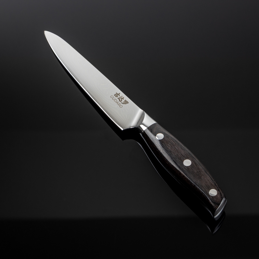 Gudaro - SHIRO 5 67-layer Damascus steel all-purpose kitchen knife, length 12.5 cm
