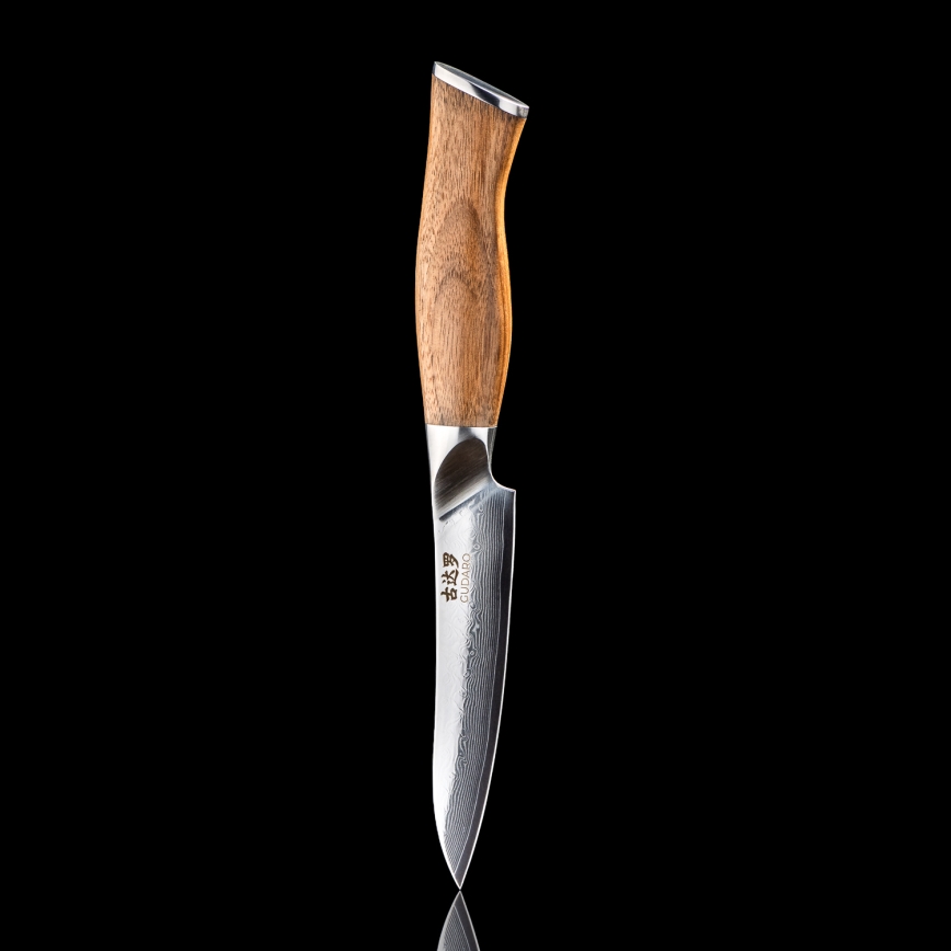 Gudaro - Damascus all-purpose kitchen knife TAKUMI 5, 67-layer steel, length 12.5 cm, walnut