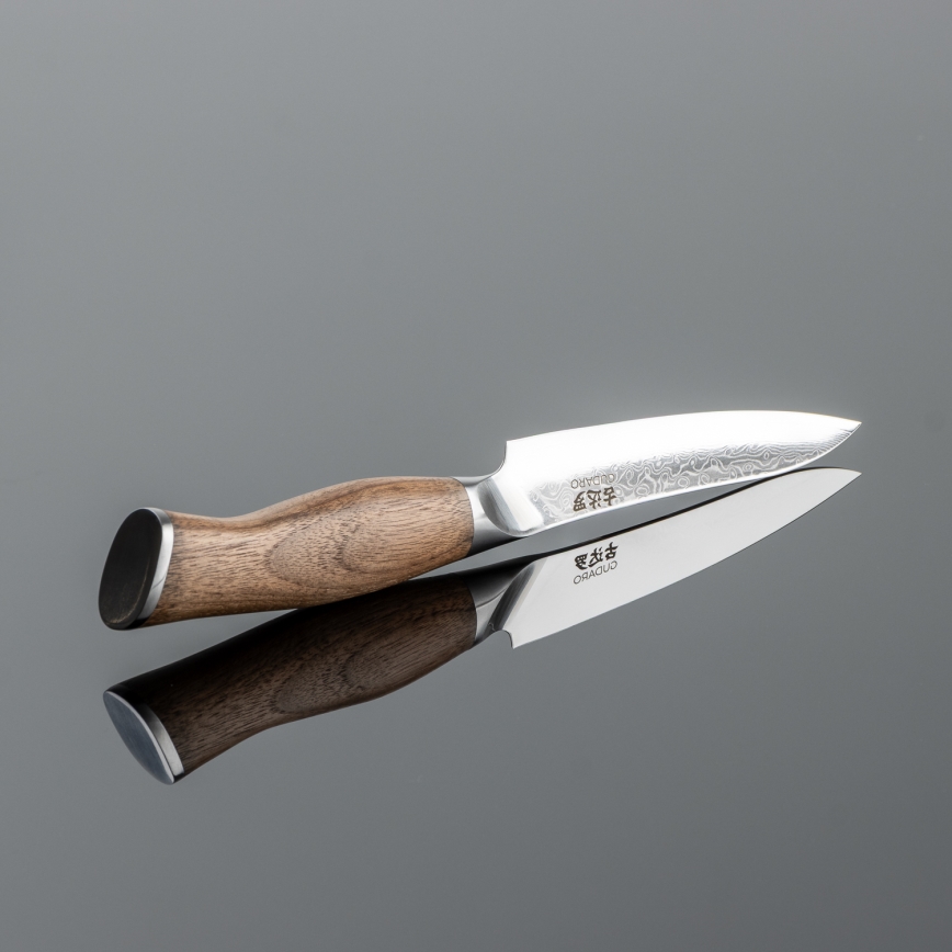 Gudaro - Damascus all-purpose kitchen knife TAKUMI 5, 67-layer steel, length 12.5 cm, walnut