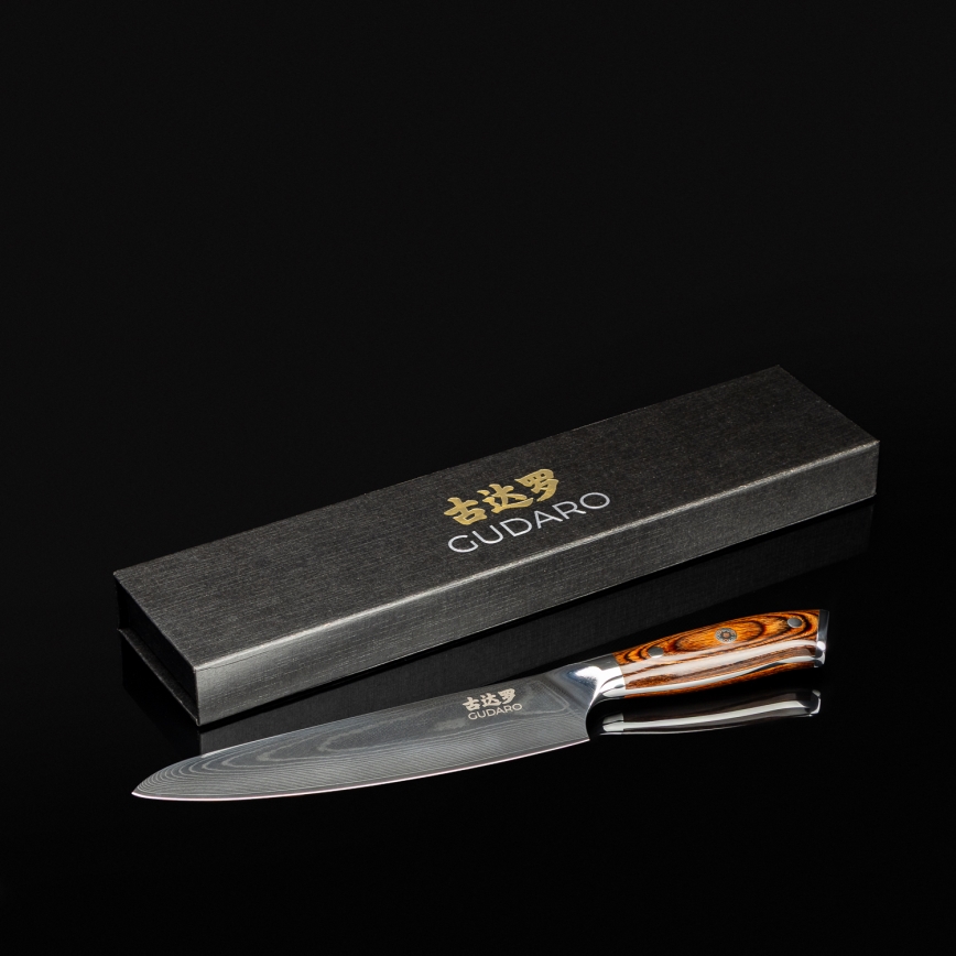 Gudaro - Damascus chef's knife FENG 8, 67-layer steel, length 20 cm