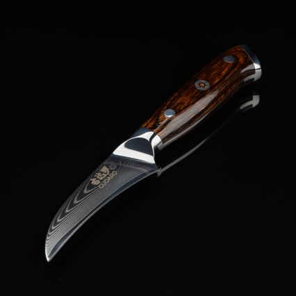 Gudaro -Damascus kitchen fruit knife FENG 3.5, 67-layer steel, length 9.5cm
