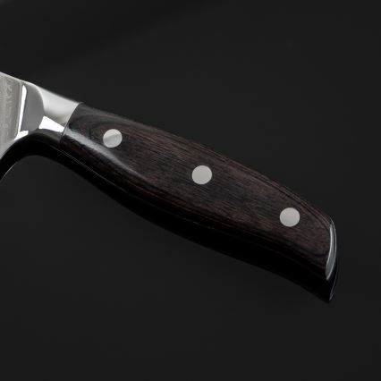 Gudaro - SHIRO 7 Damascus Santoku kitchen knife, 67-layer steel, length 17.5 cm