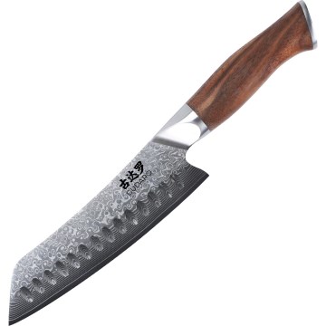 Gudaro - Damascus Santoku kitchen knife TAKUMI 7