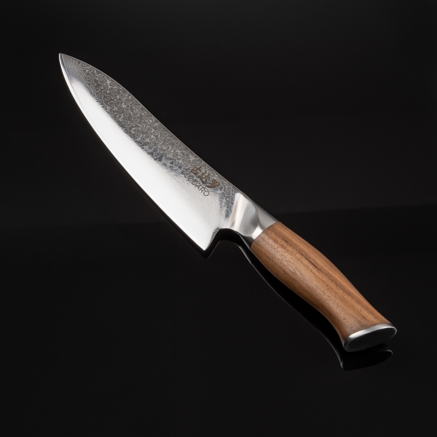 Gudaro - Damascus chef's knife TAKUMI 8, 67 layers of steel, length 20 cm, walnut
