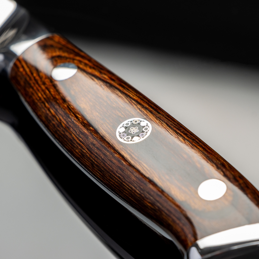 Gudaro - Damascus steel kitchen knife FENG 3,5, 67 layers of steel, length 9,5 cm