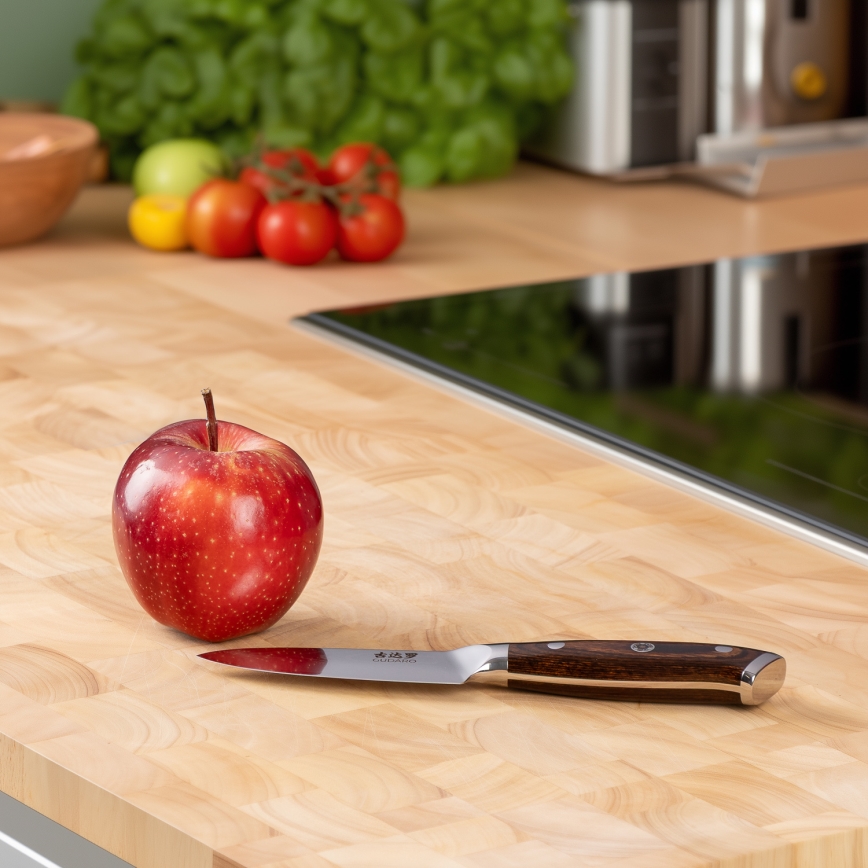 Gudaro - Damascus steel kitchen knife FENG 3,5, 67 layers of steel, length 9,5 cm