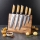 Gudaro - HIKARI 5-Piece Damascus Steel Kitchen Knife Set with Magnetic Holder