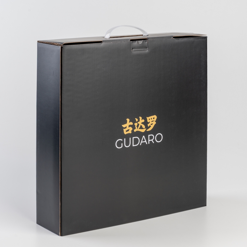 Gudaro - HIKARI 5-Piece Damascus Steel Kitchen Knife Set with Magnetic Holder