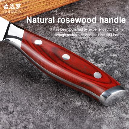 Gudaro - KENSHO 6 Damascus Boning Knife, 67-layer Damascus steel, 15 cm blade length