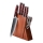 Gudaro - KENSHO 7-piece kitchen knife set with acacia wood block
