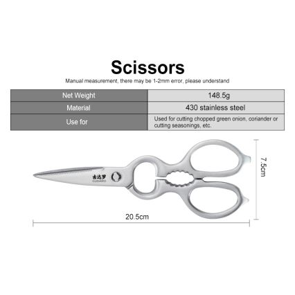 Gudaro - KENSHO 7-piece kitchen knife set with acacia wood block