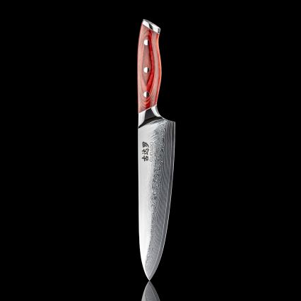 Gudaro - KENSHO 8 Damascus Chef's Knife, 67-Layer Steel, Blade Length 20 cm