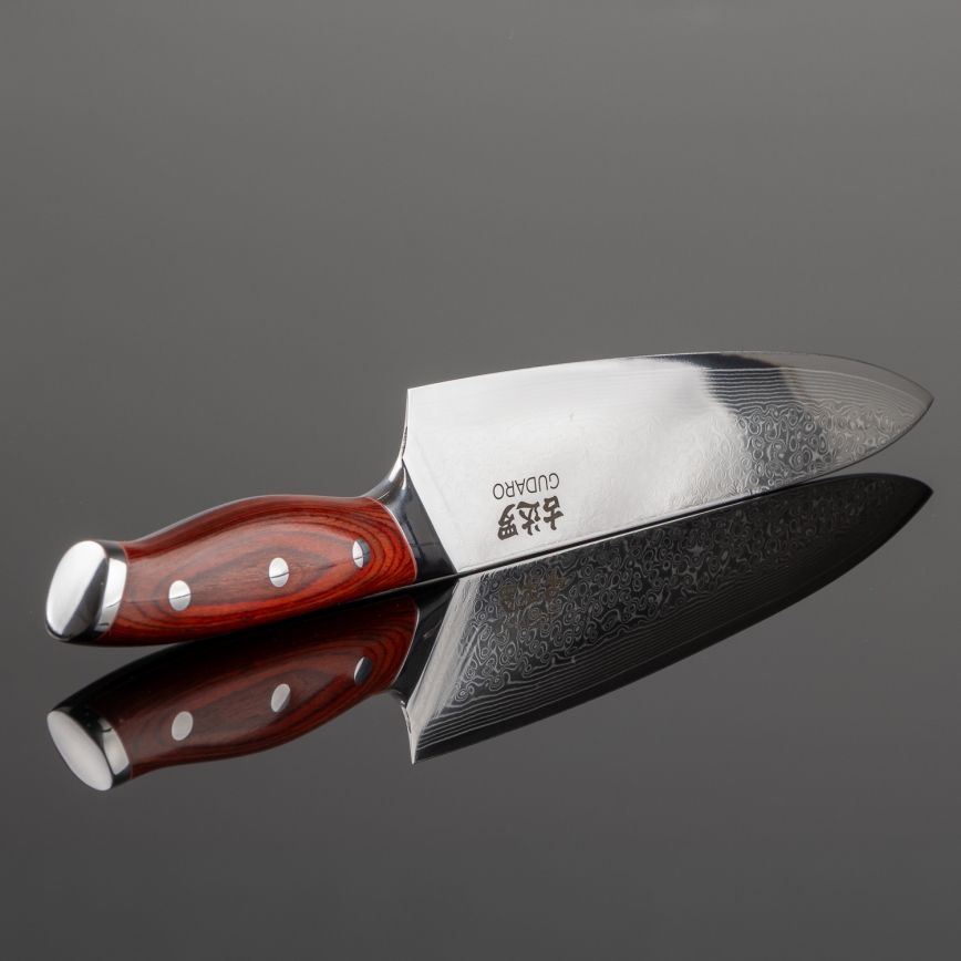 Gudaro - KENSHO 8 Damascus Chef's Knife, 67-Layer Steel, Blade Length 20 cm