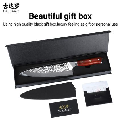Gudaro - MIYABI 8 Damascus chef's knife, 67-layer steel, 20 cm blade