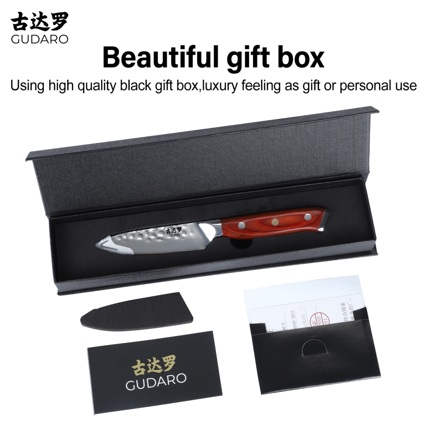 Gudaro - MIYABI Damascus kitchen knife 3.5, 67-layer steel, length 9.5 cm