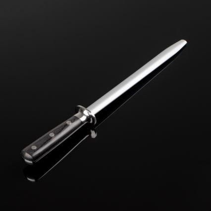 Gudaro - MIYABI Honing Steel, Black/Pakka Wood Handle