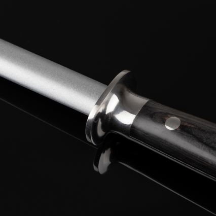 Gudaro - MIYABI Honing Steel, Black/Pakka Wood Handle