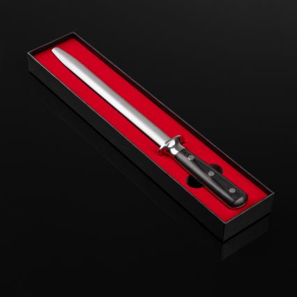 Gudaro - MIYABI Honing Steel, Black/Pakka Wood Handle