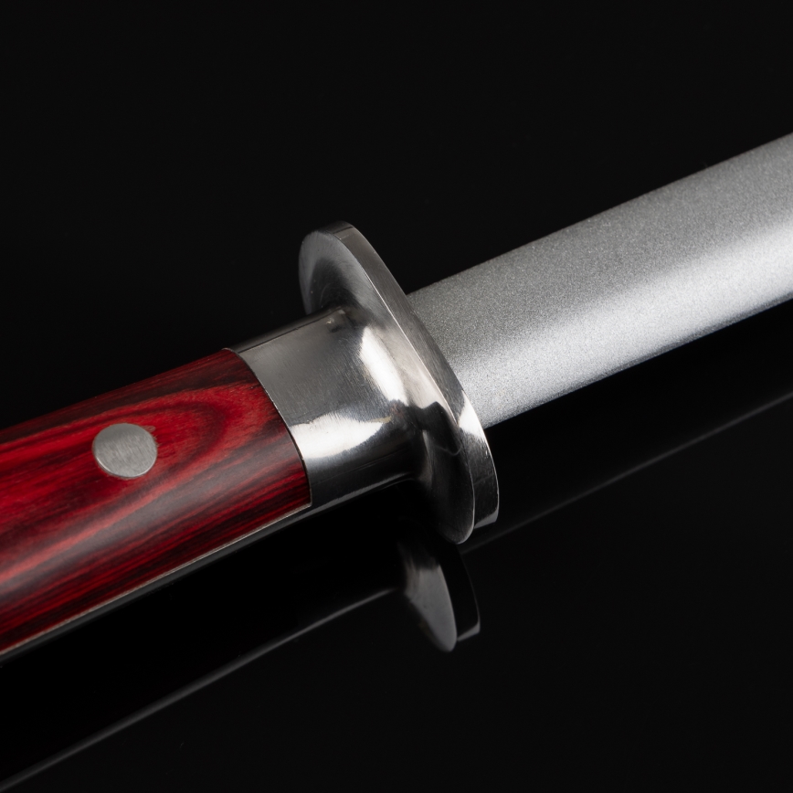 Gudaro - MIYABI Honing Steel Red/Pakkawood