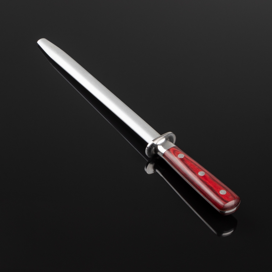 Gudaro - MIYABI Honing Steel Red/Pakkawood