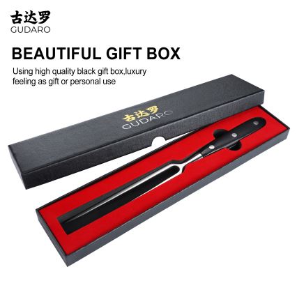 Gudaro - MIYABI Kitchen Fork, Black/Pakka