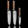Gudaro - SET 2x Damascus Santoku kitchen knife FENG 7.5