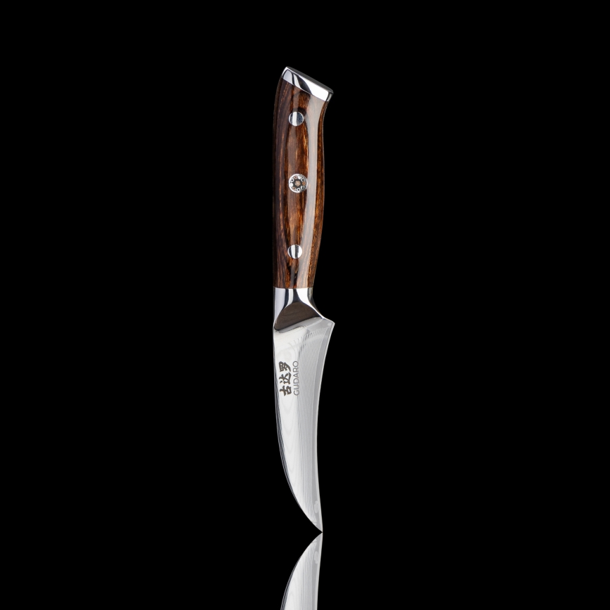 Gudaro - SET: 1x FENG Damascus 8, 67-layer steel, length 20 cm + 1x FENG Damascus Santoku 7.5, 67-layer steel, length 18 cm + 1x FREE FENG Damascus paring knife 3.5, 67-layer steel, length 9.5 cm