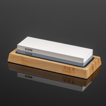 Gudaro - SHINRAI 1000/6000 Whetstone with Wooden Base