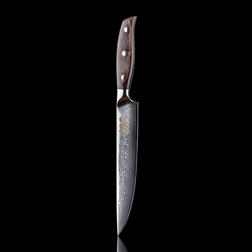 Gudaro - SHIRO 8 Damascus slicing knife, 67-layer steel, length 20 cm