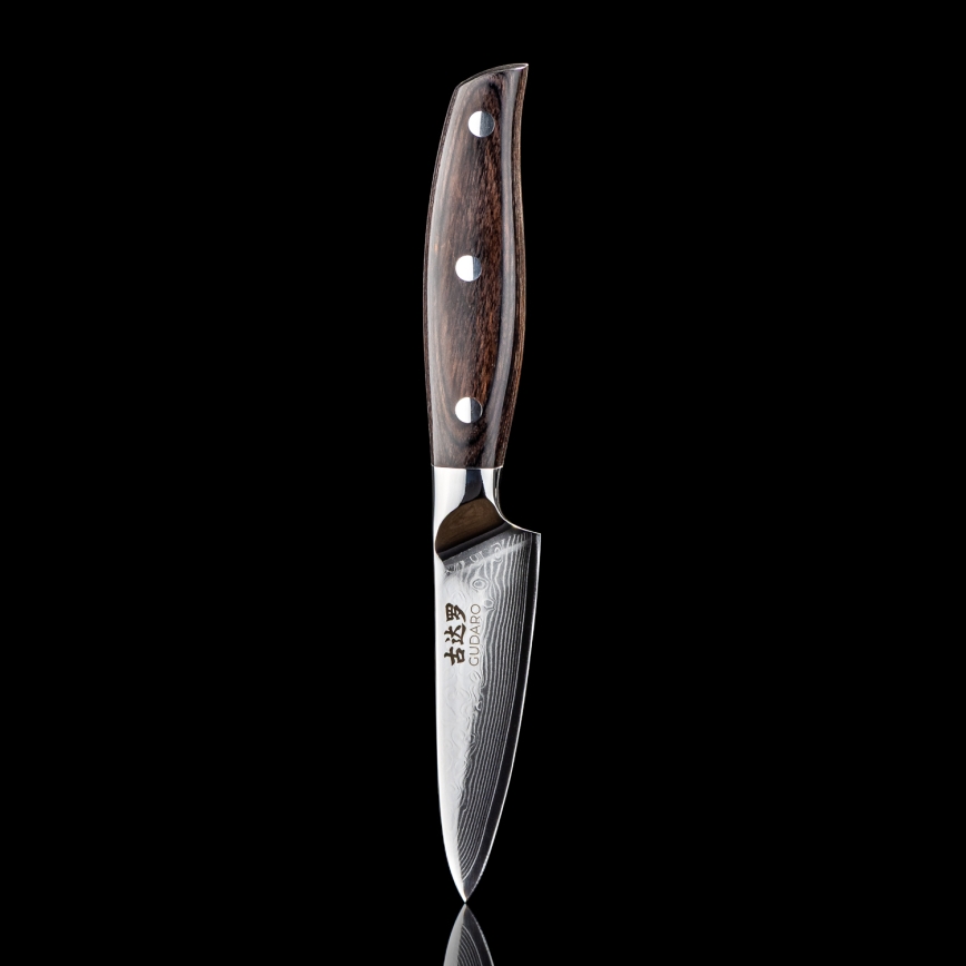 Gudaro - SHIRO Damascus Kitchen Knife 3.5, 67-layer steel, length 9.5 cm