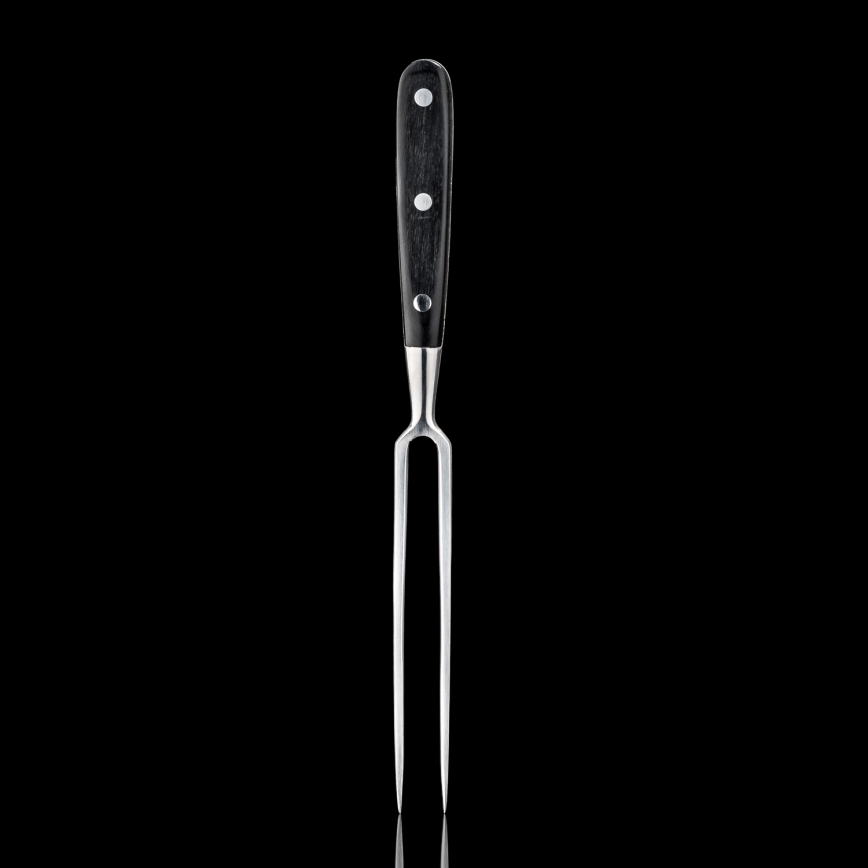 Gudaro - SHIRO Kitchen Fork, Black/Pakkawood