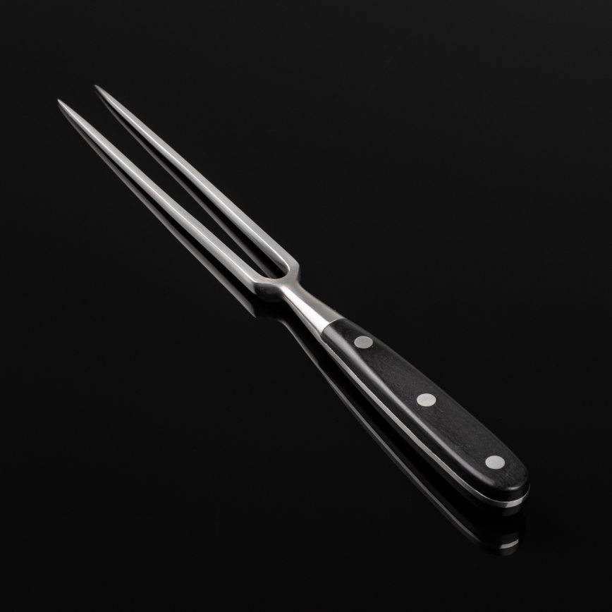 Gudaro - SHIRO Kitchen Fork, Black/Pakkawood