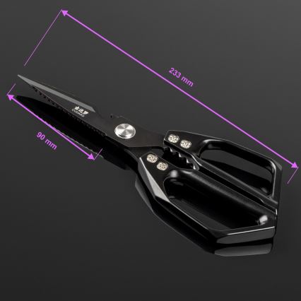 Gudaro - SHOGUN Poultry Shears 23.3 cm, Black