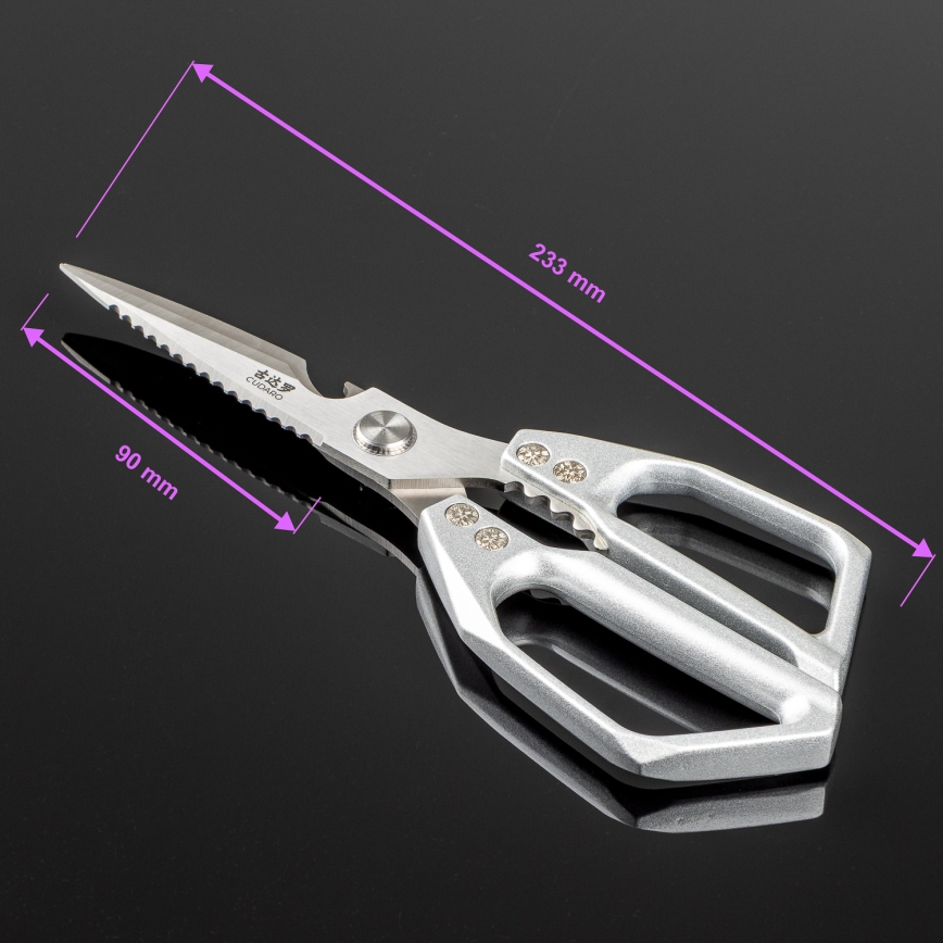 Gudaro - SHOGUN Poultry Shears, 23.3 cm, Silver