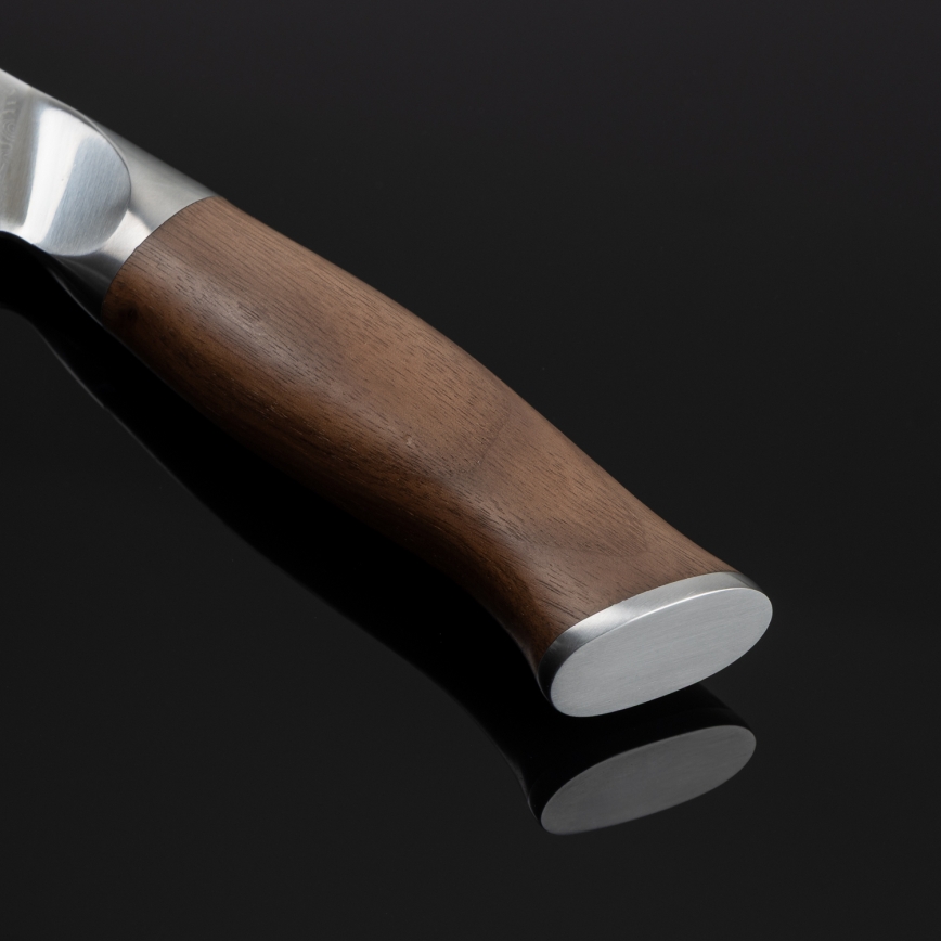 Gudaro - Damascus Santoku kitchen knife TAKUMI 7, 67-layer steel, length 17,5 cm, walnut