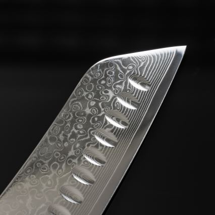 Gudaro - Damascus Santoku kitchen knife TAKUMI 7, 67-layer steel, length 17,5 cm, walnut