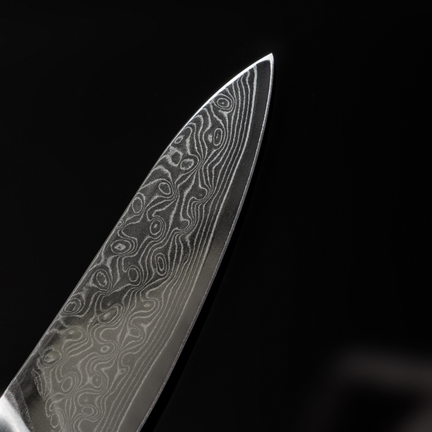 Gudaro - TAKUMI Damascus Kitchen Knife 3.5, 67-layer steel, length 9.5 cm, walnut