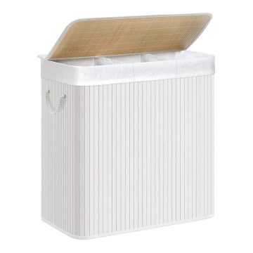 GUS White Laundry Basket