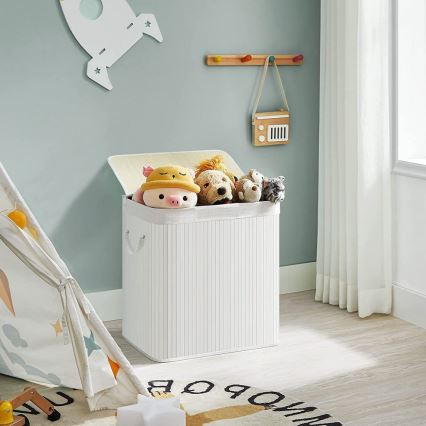 GUS White Laundry Basket