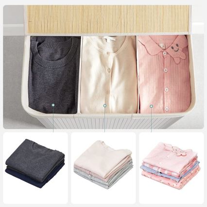 GUS White Laundry Basket