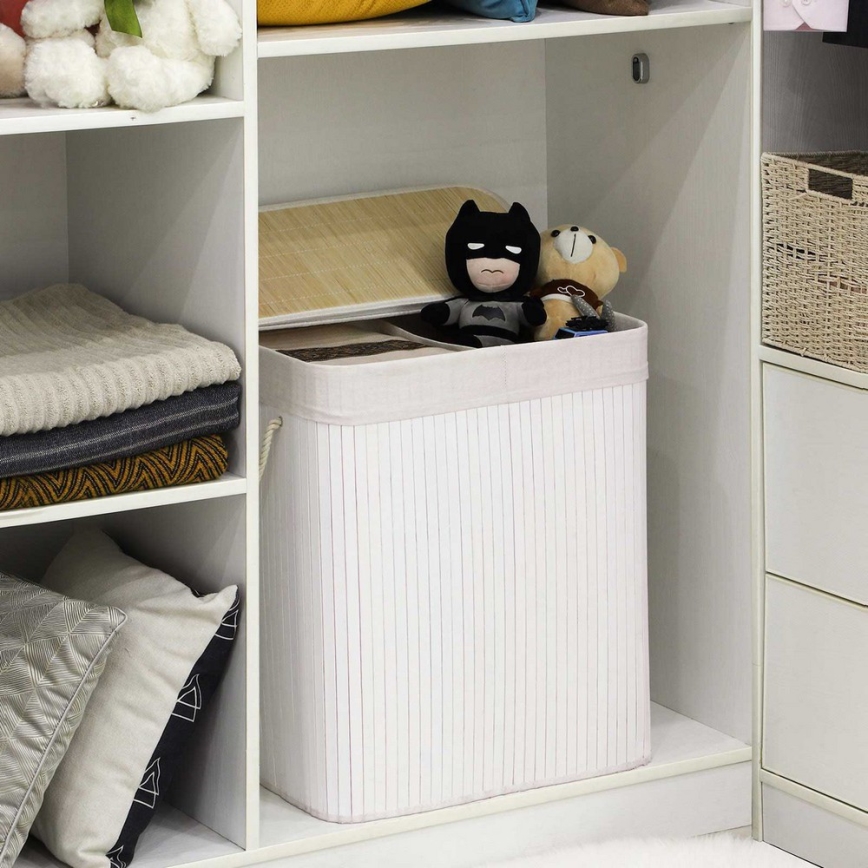 GUS White Laundry Basket