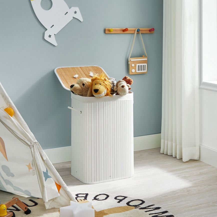 GUS White Laundry Hamper