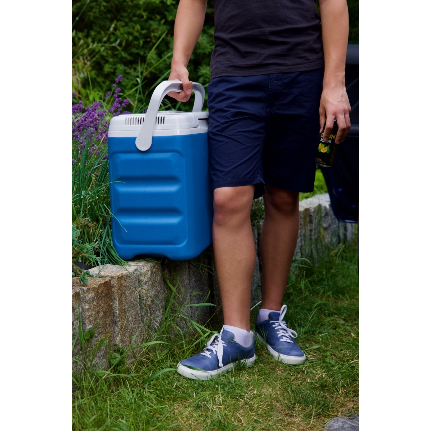 Guzzanti GZ 30BW - Portable 29 L Car Refrigerator, 65 W, 12 V / 230 V, Blue