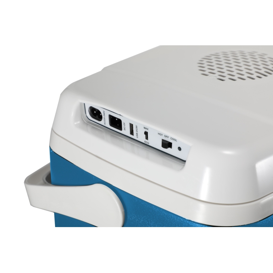 Guzzanti GZ 30BW - Portable 29 L Car Refrigerator, 65 W, 12 V / 230 V, Blue