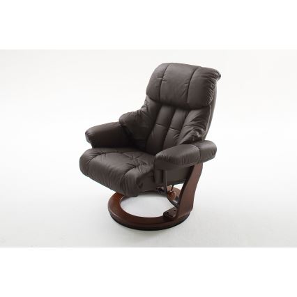 HABI Adjustable Recliner Chair, Brown/Walnut