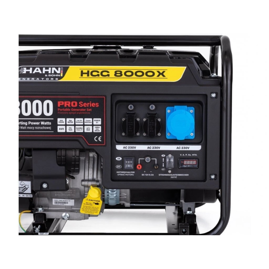 Hahn & Sohn 7410 - Petrol electric generator HGG 8000X 6500W