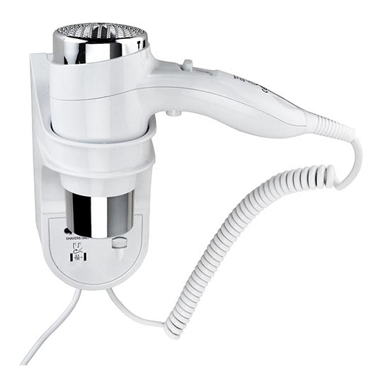 Hair Dryer with Holder 11x24 cm Silver/White