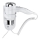 Hair Dryer with Holder 11x24 cm Silver/White