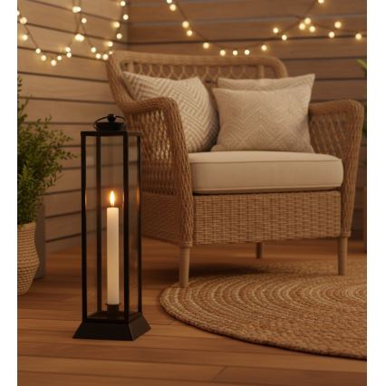 HALL Decorative Lantern, 34 cm, Black